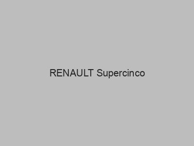 Enganches económicos para RENAULT Supercinco